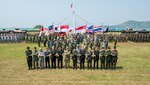 Multi-National Forces officials and representatives pose for a group photo during the official opening ceremony of Cobra Gold 2017, Feb. 14, 2017. Cobra Gold, in its 36th iteration, is the largest Theater Security Cooperation exercise in the Indo-Asia-Pacific. This year’s focus is to advance regional security and ensure effective responses to regional crises by bringing together a robust multinational force to address shared goals and security commitments in the Indo-Asia-Pacific region. 