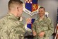 Chaplain (Maj.) W. James ‘Jim’ Bridgham speaks to an Airman at the 363rd Intelligence, Surveillance and Reconnaissance Wing at Joint Base Langley-Eustis, Virginia. (U.S. Air Force photo/Technical Sgt. Darnell Cannady)