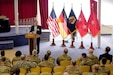 Retired Maj. Gen. Paul Patrick, a former commander of the 7th Army Reserve Command from 1998-2002, speaks during the 7th Mission Support Command Panel Forum Feb. 10 at the Armstrong Club. This year, the U.S. Army Reserve in Europe celebrates more than 60 years of operations by looking at the past, present and future. Discussion topics included USAR participation in past operations from post-WWII era all the way up to the ongoing operation Atlantic Resolve in the Baltic States. Brig. Gen. Steven Ainsworth, the 7th MSC commanding general, hosted the event.

(Photo by Capt. Kaitlyn Heacock, 7th Mission Support Command Public Affairs Office)