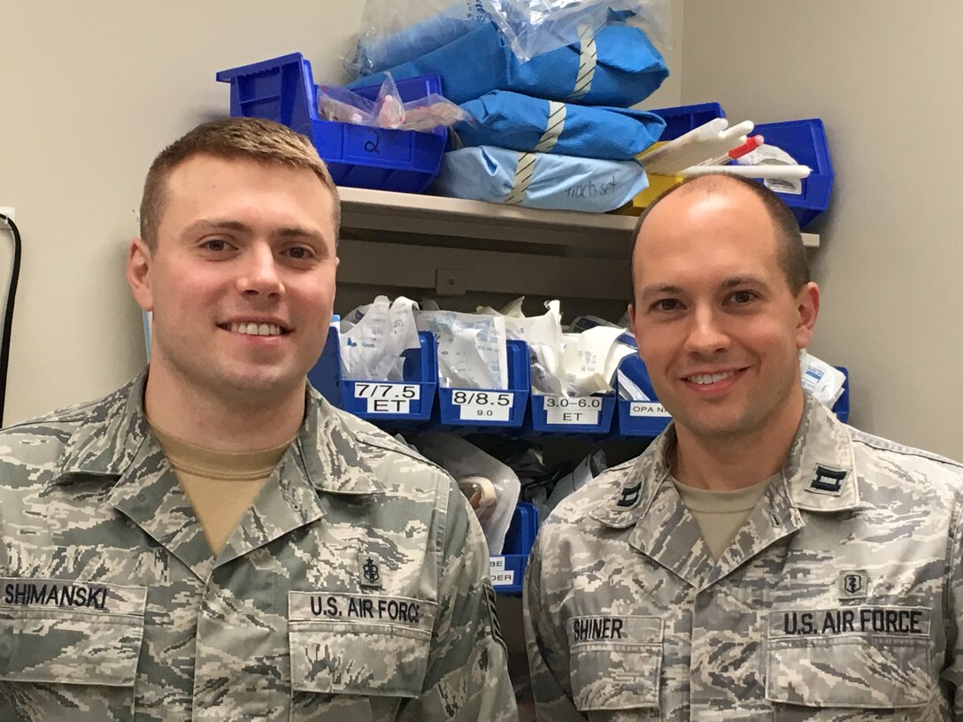 An elderly patient came to Malcolm Grow Medical Clinics and Surgery Center’s Emergent Care Center on Joint Base Andrews.  She complained that she could not take her rings off and her finger was very swollen.  Once she was seen by Capt. (Dr.) Drew Shiner, 779th Medical Group Emergency Care Center physician, he instructed Staff Sgt. Daniel Shimanski, 779 MDW medical technician, to grab the ring cutter and cut the rings off. But Shimanski remembered seeing a video of a person taking off a ring using tooth floss. 

“I quickly looked up the video and offered to try the technique to remove the rings,” he said.
 
Shiner, not afraid to let his technician try something outside of the box, told him to “Go for it!”

Shimanski and Shiner incorporated several trusted care principals in their approach that day: Duty to speak up; Respect for People; Zero Harm, and Maximize value for the patient. Each member of the medical staff here strive to be a valued team member. Working together they are making all the difference. 

But it doesn't end there. The technique worked so well that it is going to be incorporated into training for all the capital medics at the 779th Medical Group. One more tool in their bag to do their job better.
