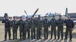 U.S. Air Force Col. Larry Card, center, 51st Operations Group commander, poses with pilots from the 25th Fighter Squadron and the Republic of Korea air force 237th Tactical Control Squadron during Buddy Wing 17-3 at Osan Air Base, Feb. 13, 2017.  Buddy Wing exercises are held throughout the year at different air bases across the ROK, bringing together different elements of U.S. and ROK air force assets for bi-lateral training and the exchange of skills. 