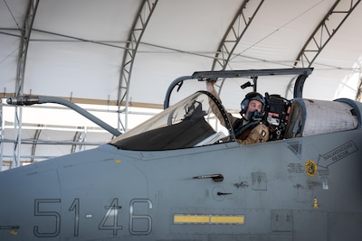 U.S. Air Force Lt. Col. Joe “Slap” Goldsworthy, an Airman assigned to the Italian air force 132nd Groupo as part of the Military Personnel Exchange Program, prepares to taxi in an AMX A-11 Ghibli at an undisclosed location in Southwest Asia, Jan. 11, 2017. The exchange program is an initiative which gives the U.S. military the opportunity to swap service members with an allied nation military with the aim to promote partnership and develop interoperability between forces around the globe, including allies from Europe, Africa and the Middle East. (U.S. Air Force photo by Staff Sgt. R. Alex Durbin)