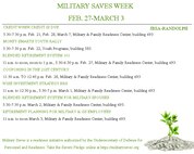 About 20 sessions have been chosen to educate Department of Defense cardholders on a variety of financial topics, from the new Blended Retirement System to credit management and are planned Feb. 27-March 3 throughout Joint Base San Antonio.