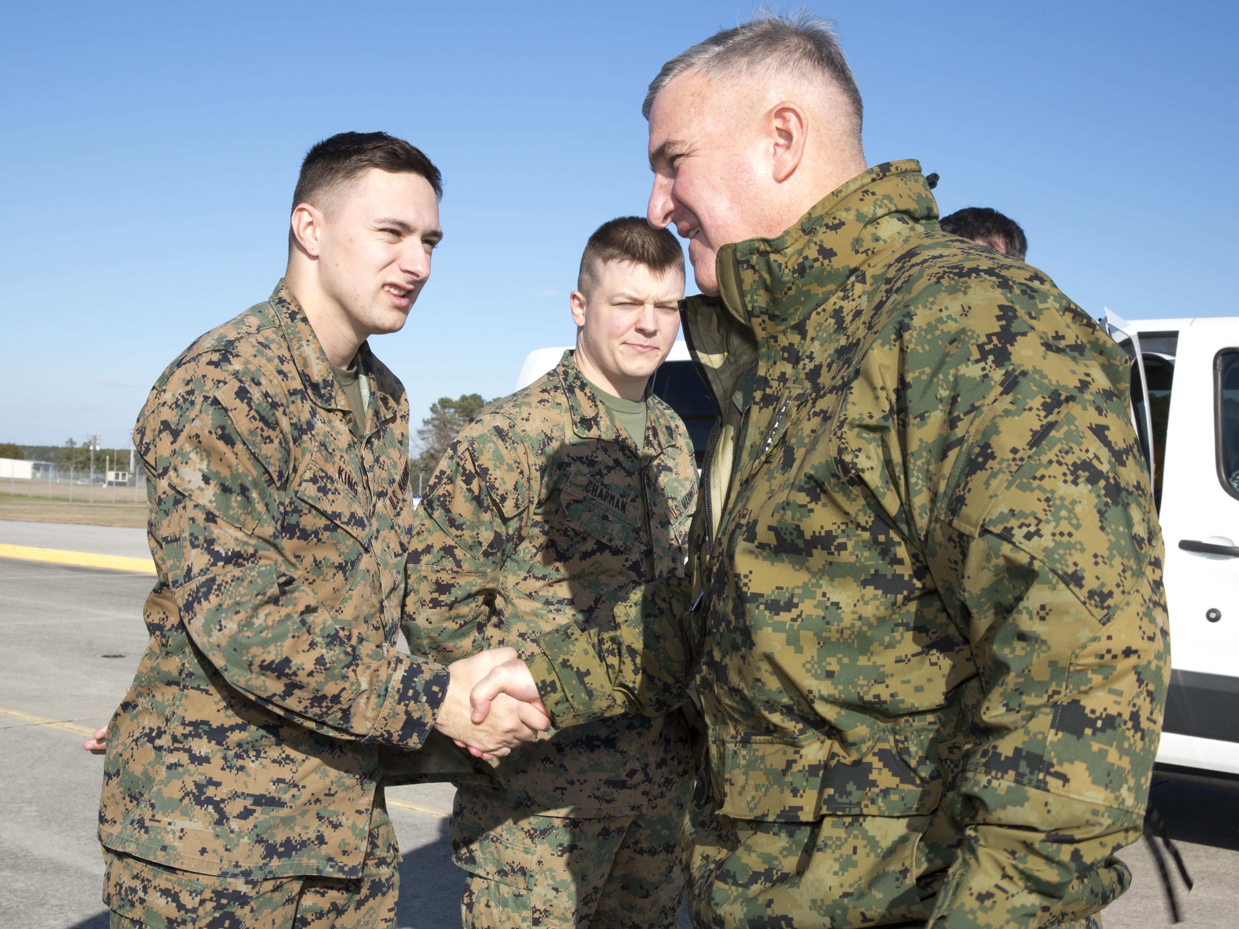 ACMC Visits Marine Corps Base Camp Lejeune