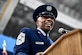 Chief Master Sgt. of the Air Force Kaleth O. Wright speaks during his appointment ceremony on Joint Base Andrews, Md., Feb. 17, 2017. Wright succeeds Chief Master Sgt. of the Air Force James A. Cody, who retires after 32 years of service, as the 18th Airman to hold this position. (U.S. Air Force photo/Scott M. Ash)