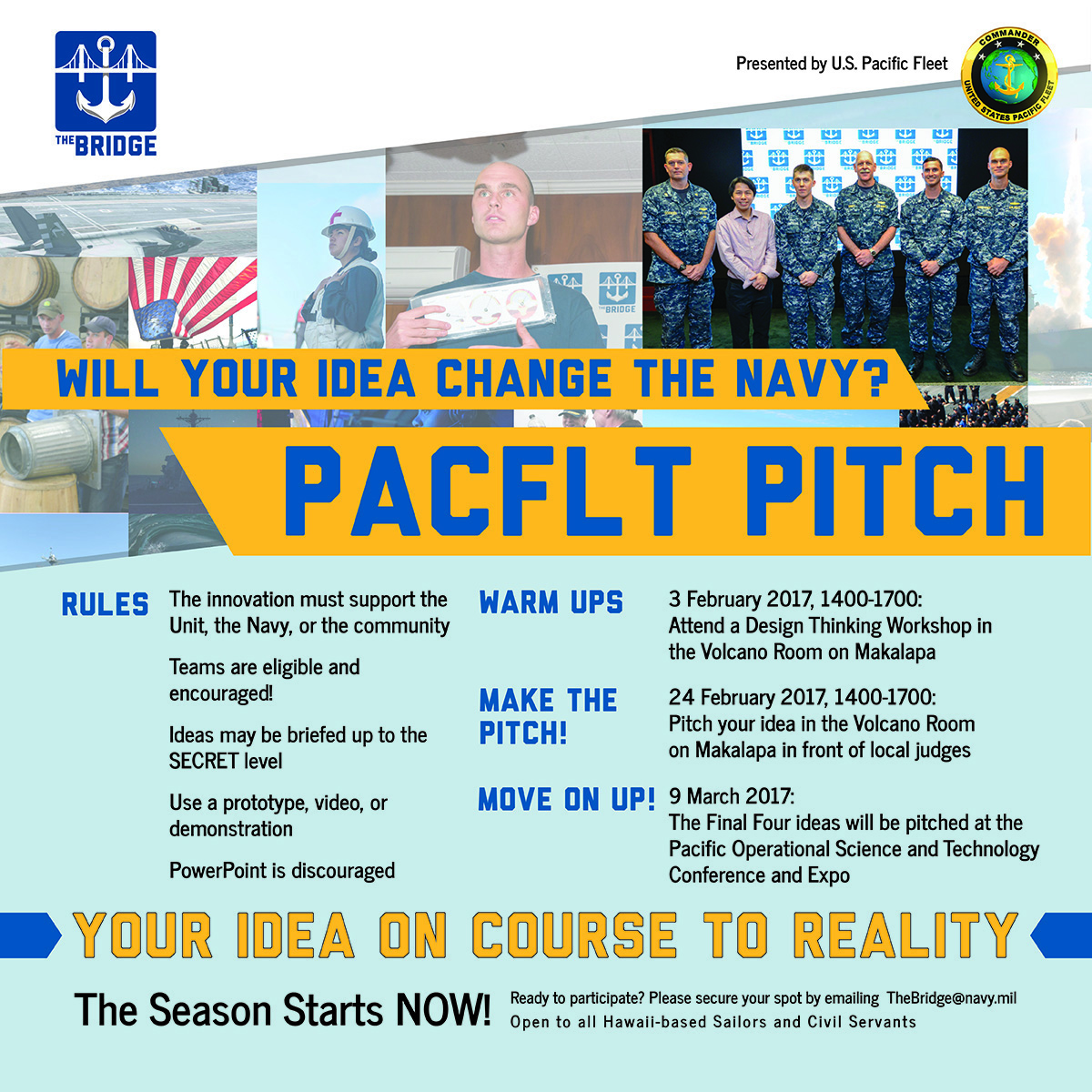 Can Your Idea be the Bridge to a Better Navy? &gt; Commander 