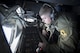 U.S. Air Force Staff Sgt. Michael Voorhees, 909th Air Refueling Squadron instructor boom operator, prepares to conduct in-flight refueling aboard a KC-135 Stratotanker Feb, 21, 2017, off the coast of Guam. Twenty-two flying units, including the 909th ARS, are on Andersen Air Force Base to participate in annual exercise Cope North. Boom operators have the ability to pump thousands of pounds of fuel to any capable aircraft while thousands of feet above the ground. (U.S. Air Force photo by Senior Airman John Linzmeier/released)