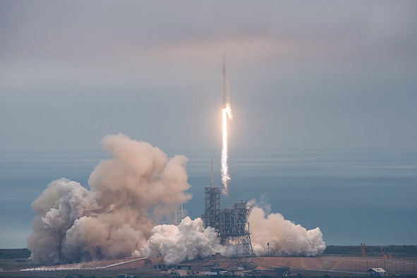 The 45th Space Wing supported SpaceX’s successful launch of a Falcon 9 Dragon spacecraft headed to the International Space Station from Space Launch Complex 39A at NASA’s Kennedy Space Center February 19 at 9:39 a.m. ET. (Courtesy photo/SpaceX)