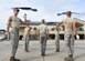 Airmen from the U.S. Air Force Honor Guard Drill Team practices a new routine on the Levitow Training Support Facility drill pad Feb. 26, 2016, on Keesler Air Force Base, Miss. The team comes to Keesler every year for five weeks to develop a new routine, which is then revealed during an 81st Training Group drill down competition. The team preforms the routine used throughout the year. (U.S. Air Force photo by Kemberly Groue)