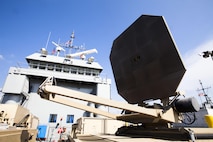 A demonstration using the Active Denial
System 2, embarked aboard an Army
Landing Craft Utility vessel, was conducted
to demonstrate the technology’s benefits in a
maritime environment. 
