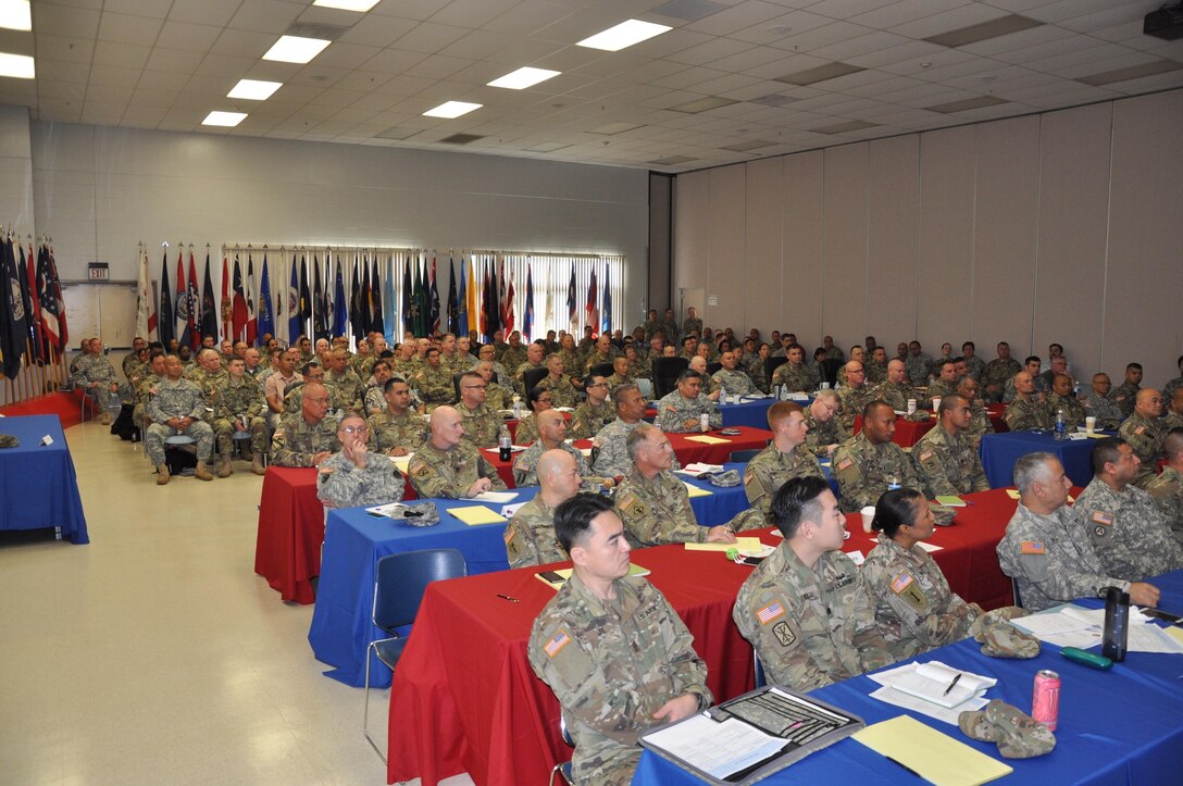 Attendees listen as leaders present and prioritize mission, vision, concepts, requirements and planning tools.