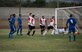 The Honduran Air Force and Joint Task Force-Bravo’s soccer teams came together for a friendly game here, Feb. 10, with Honduras coming out victorious, 1-0. The game drew a large crowd from the base community. The crowd, the music, the excitement of the game and liveliness of the spectators were notable.