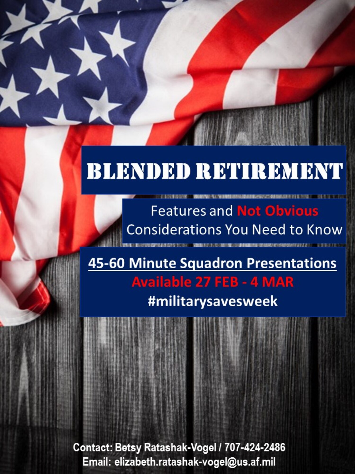 Blended Retirement System training is now available. (U.S. Air Force courtesy photo)