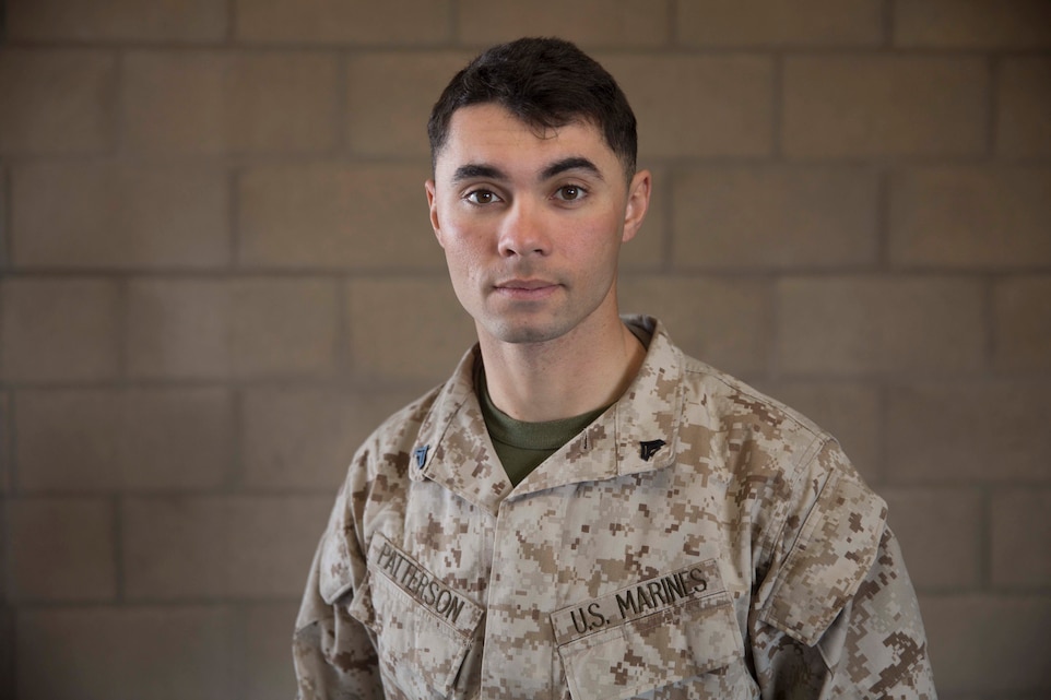 Cpl. Aaron S. Patterson, combat photographer, Headquarters Battalion, Marine Corps Base Hawaii, is intrigued by the culture of the ancient Vikings and is currently aboard the Combat Center documenting Integrated Training Exercise 2-17. (U.S. Marine Corps photo by Cpl. Medina Ayala-Lo)