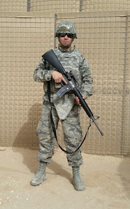 While deployed to the Middle East in 2015, Senior Airman Cameron Sowle found a lump in his neck he would later discover was stage 3 non-Hodgkin lymphoma (Courtesy Photo).