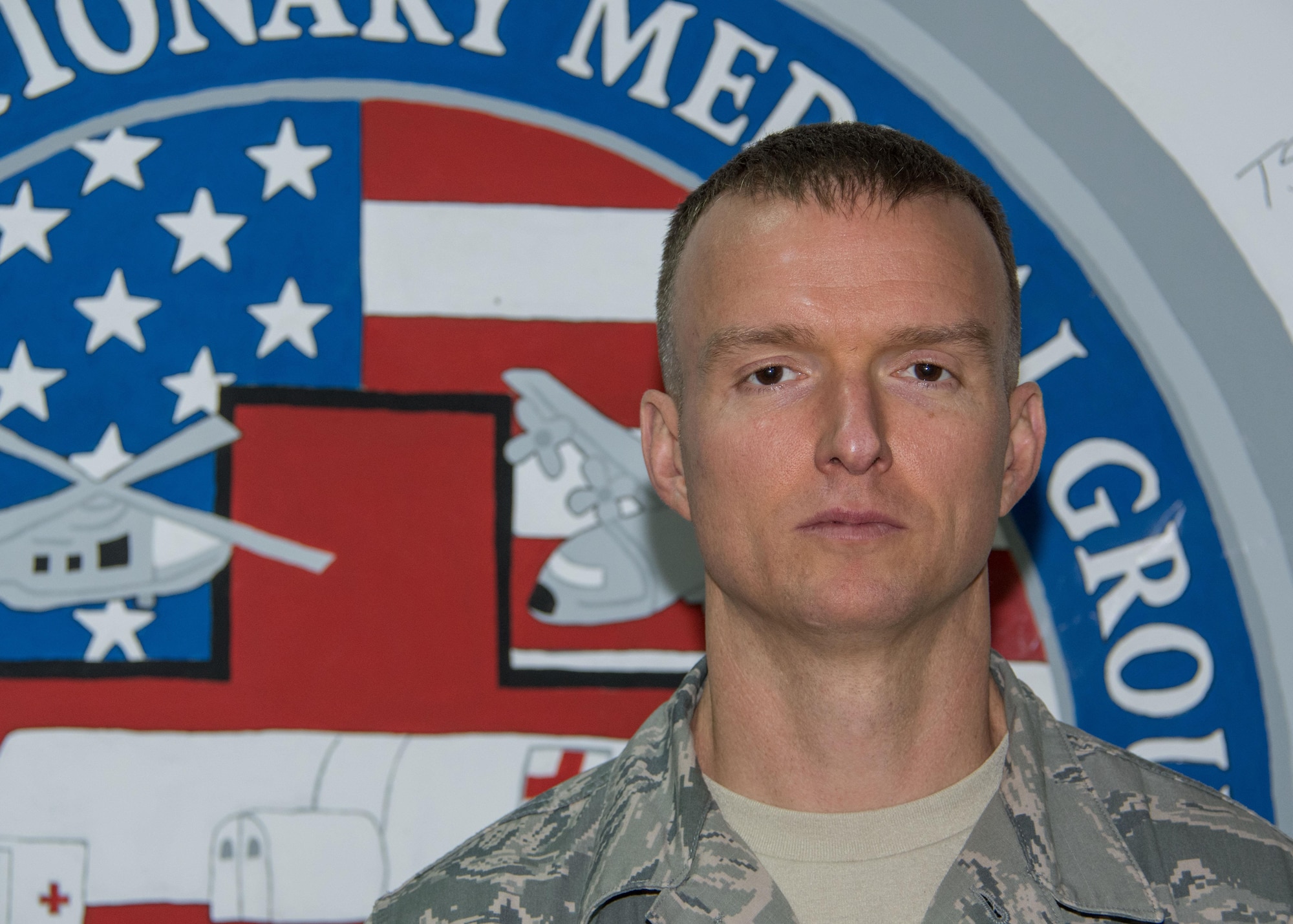 This week's Rock Solid Warrior is Tech. Sgt. Micah Larsh, a 386th Expeditionary Medical Group biomedical repair technician. He is deployed from Eglin Air Force Base, Fla. (U.S. Air Force photo/Senior Airman Andrew Park)