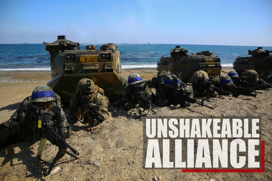 U.S. and Republic of Korea Marines are bound by more than name. They share an unshakeable alliance to defend shared interests in the face of adversity. Throughout the year, they train together as one force across a range of capabilities to increase combined readiness in defense of ROK. (U.S. Marine Corps video by Cpl. Jessica Etheridge) 

Link to video:  http://dvidshub.net/r/rjj9mo