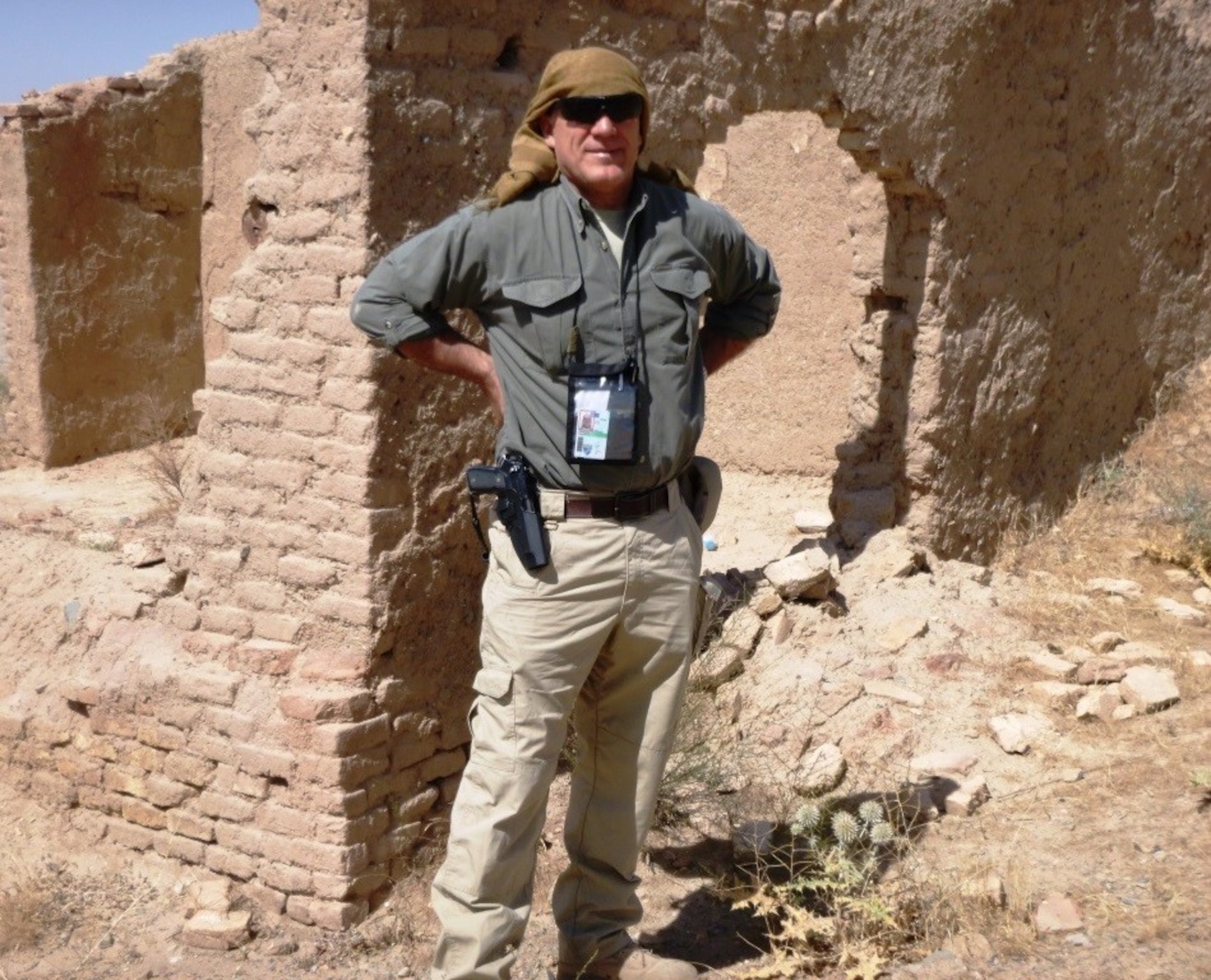 Greg Gangnuss in the field during his March 2015 to April 2016 deployment to Afghanistan. 