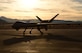 A U.S. Air Force MQ-9 Reaper awaits maintenance Dec. 8, 2016, at Creech Air Force Base, Nev. The MQ-1 Predator has provided many years of service and the time has come for the Air Force to transition to the more capable MQ-9 exclusively, and retire the MQ-1 in early 2018 to keep up with the continuously evolving battlespace environment. (U.S. Air Force photo by Senior Airman Christian Clausen) 