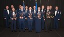 The outstanding Airmen of the 71st Flying Training Wing were recognized during the 2016 Annual Awards banquet Feb. 17 at the Vance Collocated Club. Front row from left: Capt. Carlos M. Moralejo Jr., Senior Airman Chase Kelly, Senior Airman Danica G. Golightly, 1st Lt. Mia E. Gwirtsman and Navy Lt. Austin M. Nasca. Back row from left: Col. Darrell Judy, 71st FTW commander, David M. Harris, Master Sgt. Richard A. Parks, Maj. Megan S. Brandt, Capt. Richard M. Kirwan Jr., Capt. Jeffrey M. Kelley, Navy Lt. Michael B. Gawne and Chief Master Sgt. Jeffrey Wilson, 71st FTW command chief. (U.S. Air Force photo/ Tech. Sgt. James Bolinger)