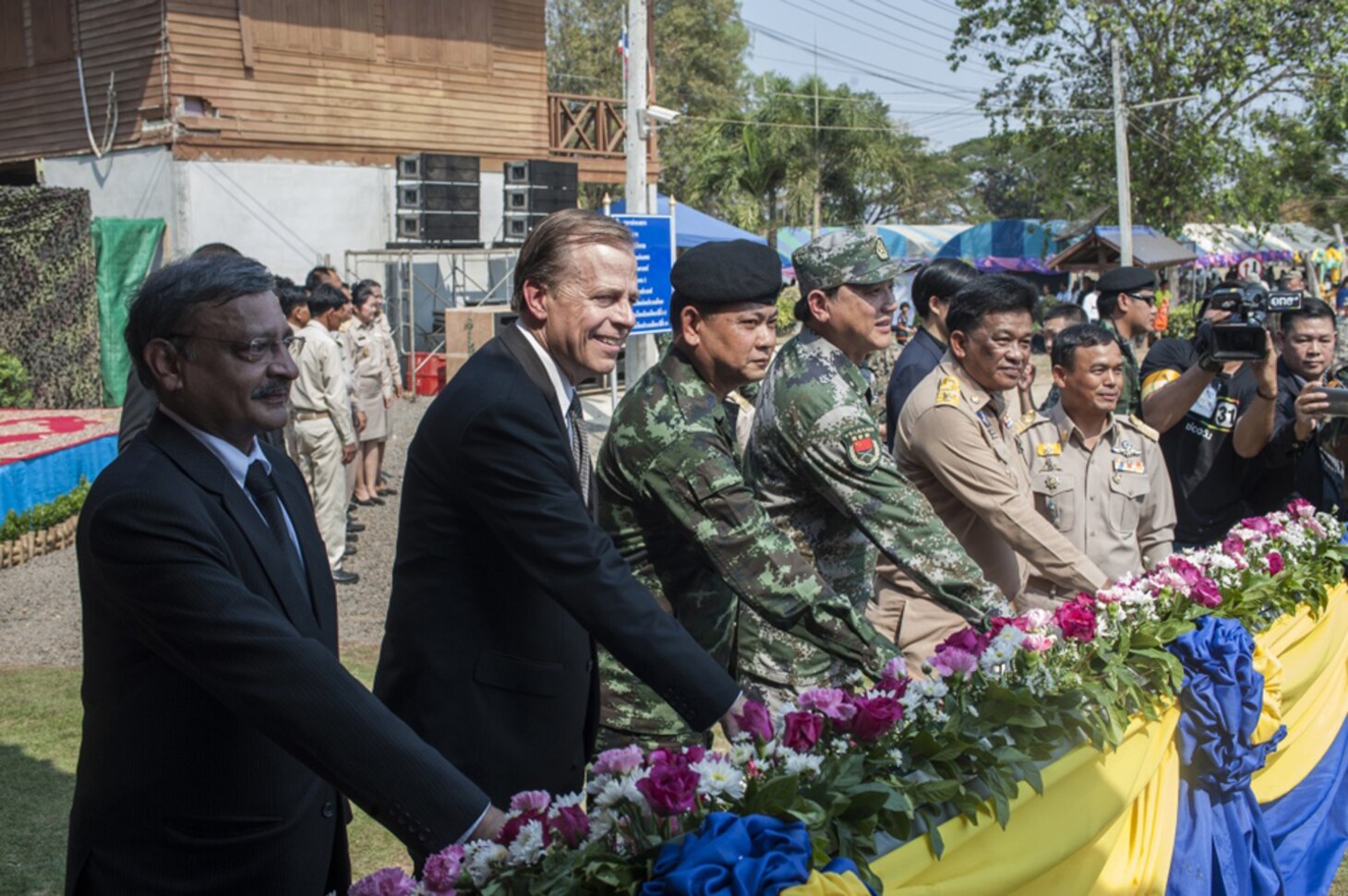 The Ban Non Lueam school expansion project is the result of the joint efforts of Multi-National Forces from the U.S., Thailand, India and China, part of Cobra Gold 2017. Cobra Gold, in its 36th iteration, is the largest Theater Security Cooperation exercise in the Indo-Asia-Pacific. This year's focus is to advance regional security and ensure effective responses to regional crises by bringing together a robust multinational force to address shared goals and security commitments in the Indo-Asia-Pacific region.