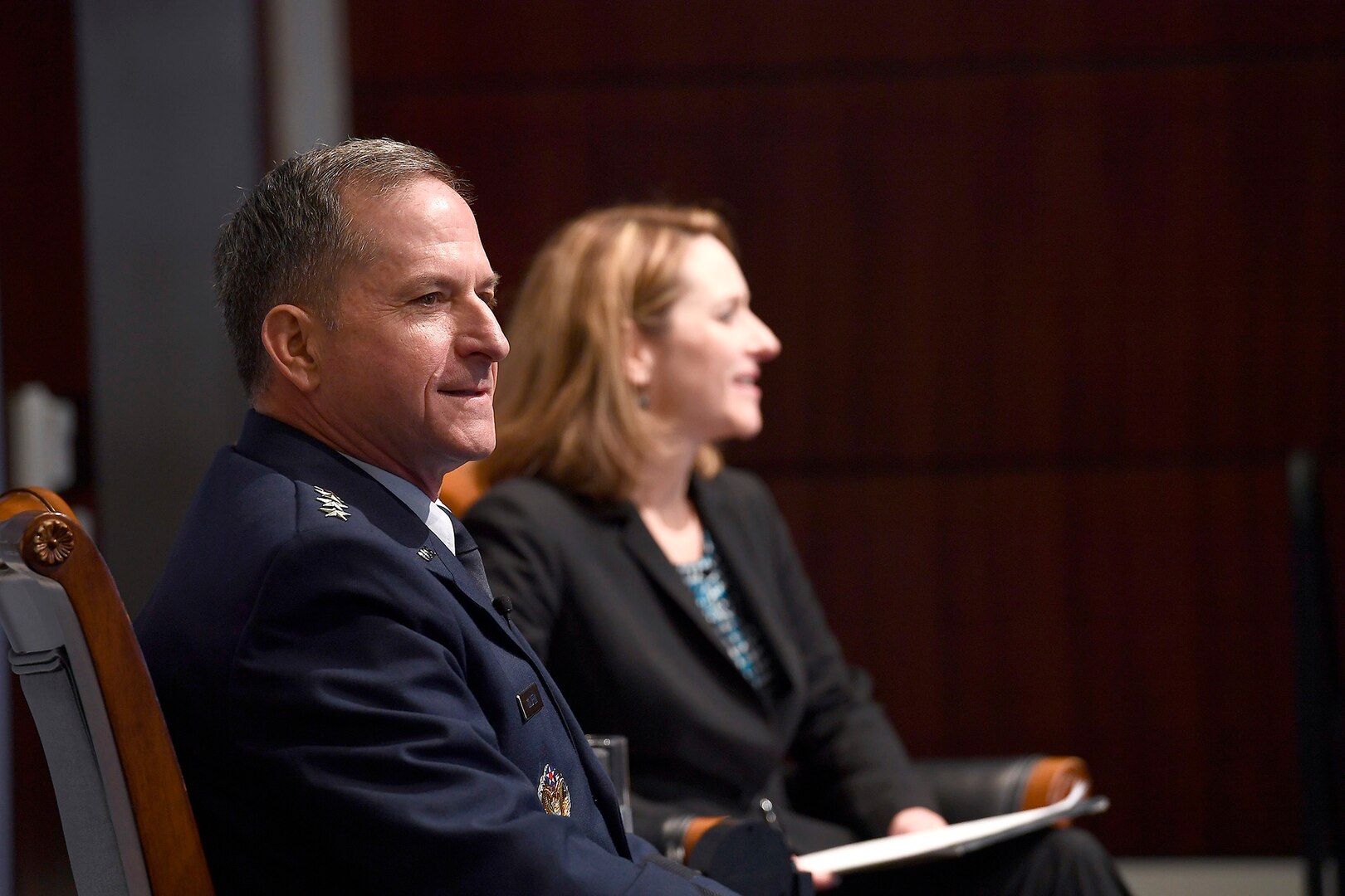 Air Force Chief of Staff Gen. David L. Goldfein speaks to a military strategy forum at a Center for Strategic and International Studies discussion on the imperatives of airpower and challenges for the next fight Feb. 23, 2017, in Washington, D.C. (U.S. Air Force photo/Scott M.Ash)