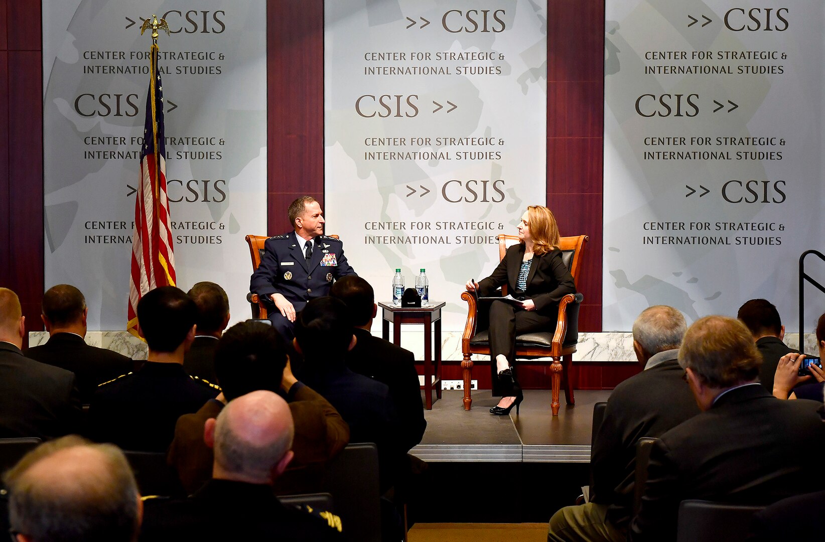 Air Force Chief of Staff Gen. David L. Goldfein speaks to a military strategy forum at a Center for Strategic and International Studies discussion on the imperatives of airpower and challenges for the next fight Feb. 23, 2017, in Washington, D.C. (U.S. Air Force photo/Scott M.Ash)