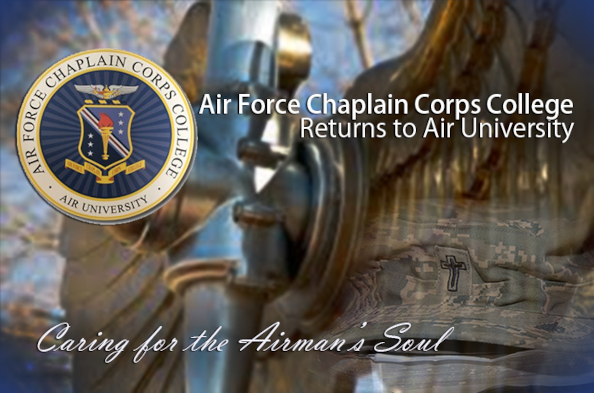 April 1, 2017, the Air Force Chaplain Corps College officially returned to Maxwell Air Force Base, Ala. The college teaches nine distinct professional continuing education courses and one technical training course numerous times a year. The courses range from three days to six weeks and approximately 400 students graduate from the college annually. (U.S. Air Force graphic by Senior Airman William Blankenship)