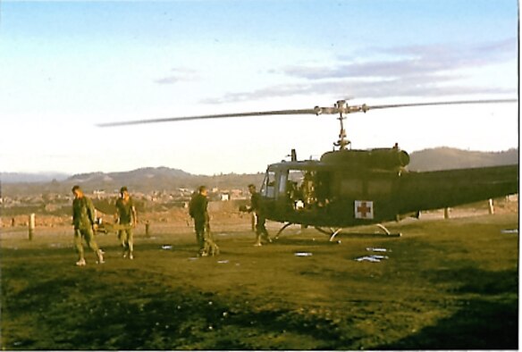 
The 903rd Aeromedical Evacuation Flight was awarded the Air Force Presidential Citation, the Marine Corps Presidential Citation, and the Air Force Outstanding Unit Citation for their support in assisting with initial care and providing in-flight medical care to thousands of wounded service members during the Vietnam War. (Courtesy Photo)
