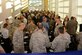 A crowd gathers at the 20th Medical Group clinic while awaiting a ribbon cutting ceremony at Shaw Air Force Base, S.C., Feb. 24, 2017. The $57 million medical clinic serves approximately 12,500 active-duty service members, retirees and family members. (U.S. Air Force photo by Airman 1st Class Kathryn R.C. Reaves)