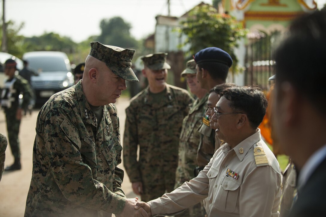 NAKHON RATCHASIMA PROVINCE, Thailand (Feb. 23, 2017) -- The Ban Non Lueam school expansion project is the result of the joint efforts of Multi-National Forces from the U.S., Thailand, India and China, part of Cobra Gold 2017. Cobra Gold, in its 36th iteration, is the largest Theater Security Cooperation exercise in the Indo-Asia-Pacific. This year’s focus is to advance regional security and ensure effective responses to regional crises by bringing together a robust multinational force to address shared goals and security commitments in the Indo-Asia-Pacific region. 