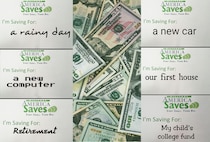 Military Saves Week is an annual initiative partnering Department of Defense and the America Saves Organization to help service members and their families make better financial decisions. Workshops will be conducted until March 3, 2017 to help members learn money-saving techniques. (U.S. Air Force photo illustration by Airman 1st Class Victoria Boyton)