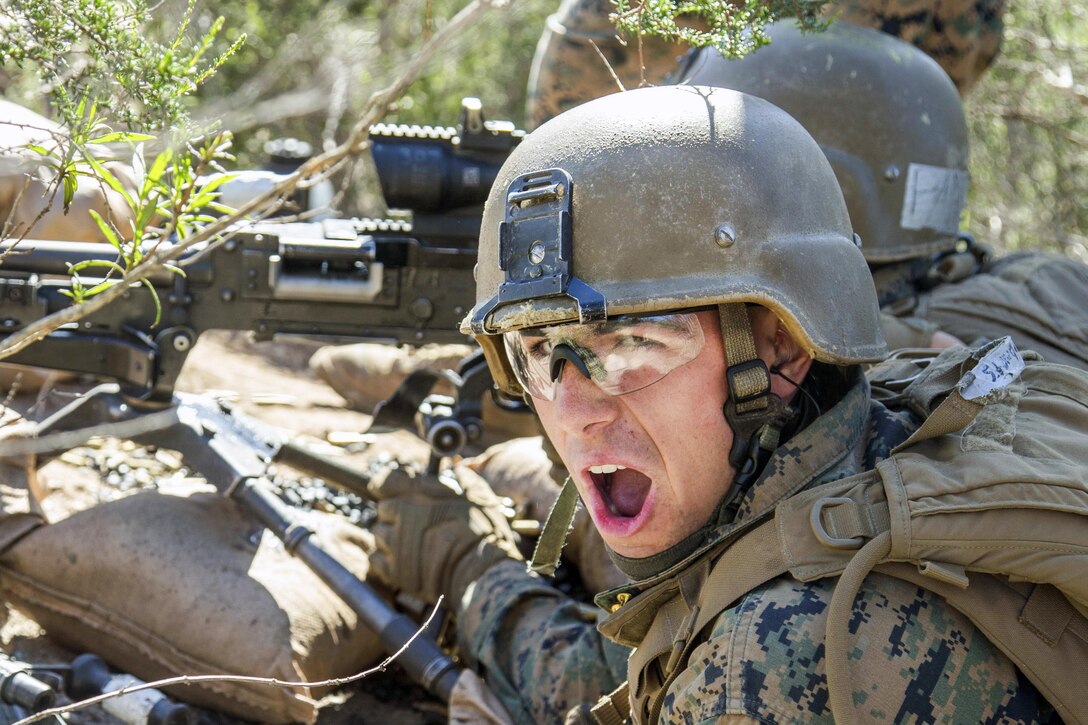 Marine Corps Pfc. Caleb Roberts participates in a live-fire field training exercise at Camp Pendleton, Calif., Feb. 23, 2017. Marine Corps photo by Lance Cpl. Brooke Woods