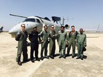 (February 15, 2017) Patrol Squadron Ten (VP-10) Red Lancers pose with members of the Indian Air Force in front of a Defense Research and Development Organization (DRDO) Airborne Early Warning and Control System (AEWACS) at Aero India 2017. 