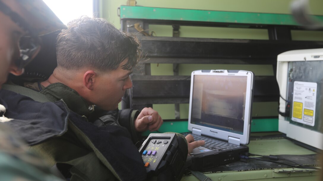 Staff Sgt. Ryan May, an Explosive Ordnance Disposal technician with Combat Logistic Battalion 15 attached to the 15th Marine Expeditionary Unit, studies X-Rays taken of a suspected Improvised Explosive Device as he conducts IED training on Camp Pendleton, Feb. 22, 2017. The EOD Technicians, like all other forces of the 15th MEU undergo critical training prior to deployment to ensure they can operate in any hostile mission area.