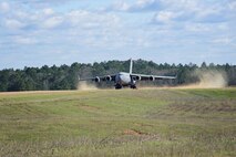Reservists from the 512th Airlift Wing located at Dover Air Force Base, Del., conducted airfield training and provided support to Army units who were training at the Joint Readiness Training Center, Fort Polk, Louisiana, Feb. 15. 2017. (U.S. Air Force photo/Capt. Bernie Kale)