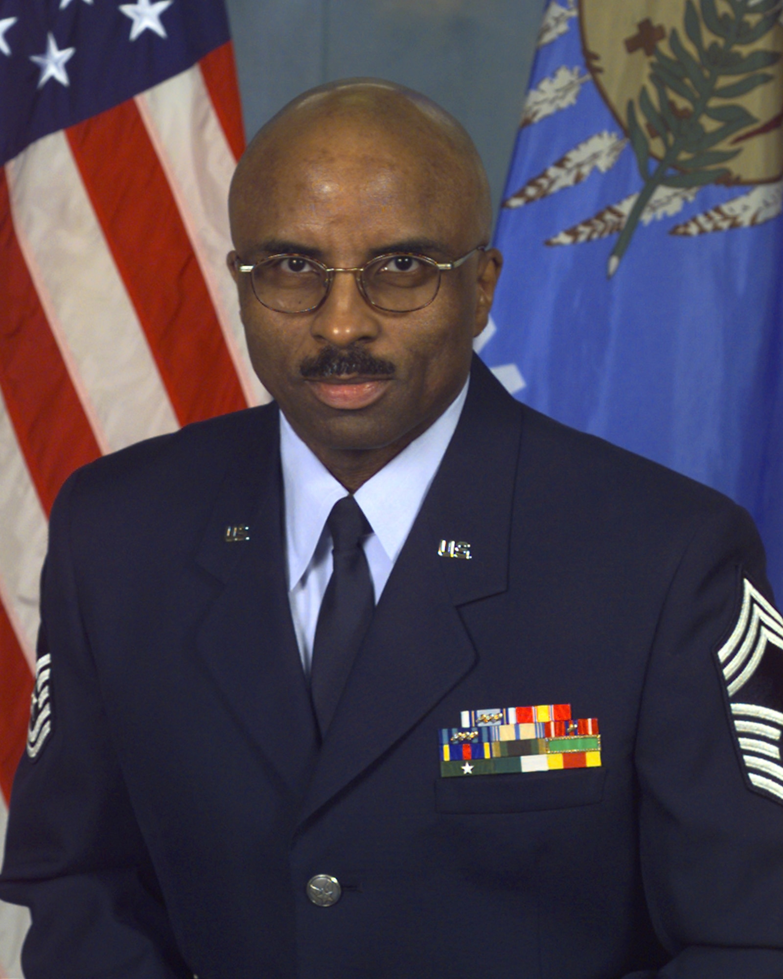 Official portrait of Chief Master Sgt. Clifford McFadden