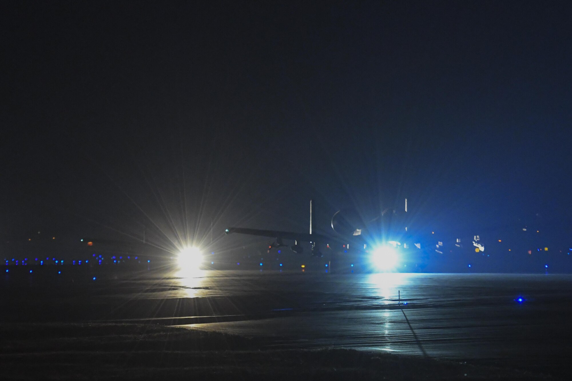 Two A-10 Thunderbolt IIs assigned to the 25th Fighter Squadron taxi out for a training mission during Exercise Beverly Herd 17-1 at Osan Air Base, Republic of Korea, Feb. 28, 2017. The A-10 is one of the Air Force’s primary close air support platforms, and routine exercises like Beverly Herd provide the realistic training that keeps 25th FS pilots ready to “Fight Tonight.” (U.S. Air Force photo by Staff Sgt. Victor J. Caputo)