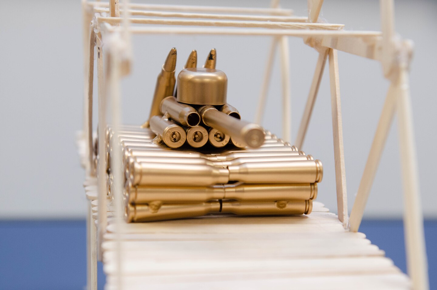 Erick Stillman's family designed and built a bridge and included an added bonus: a tank crossing. 
 