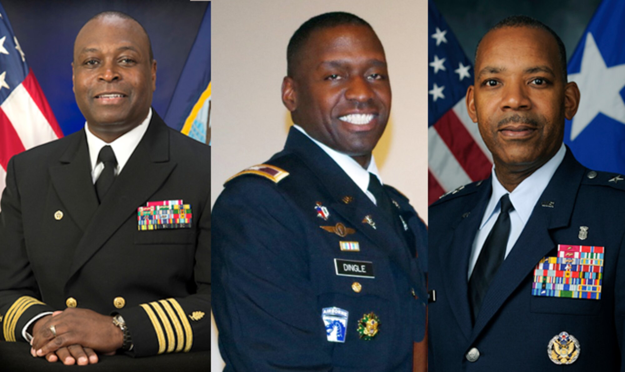 Navy Capt. Marvin Jones, Army Brig. Gen. Scott Dingle and Air Force Maj. Gen. Roosevelt Allen discuss the importance of mentors in their lives and careers.