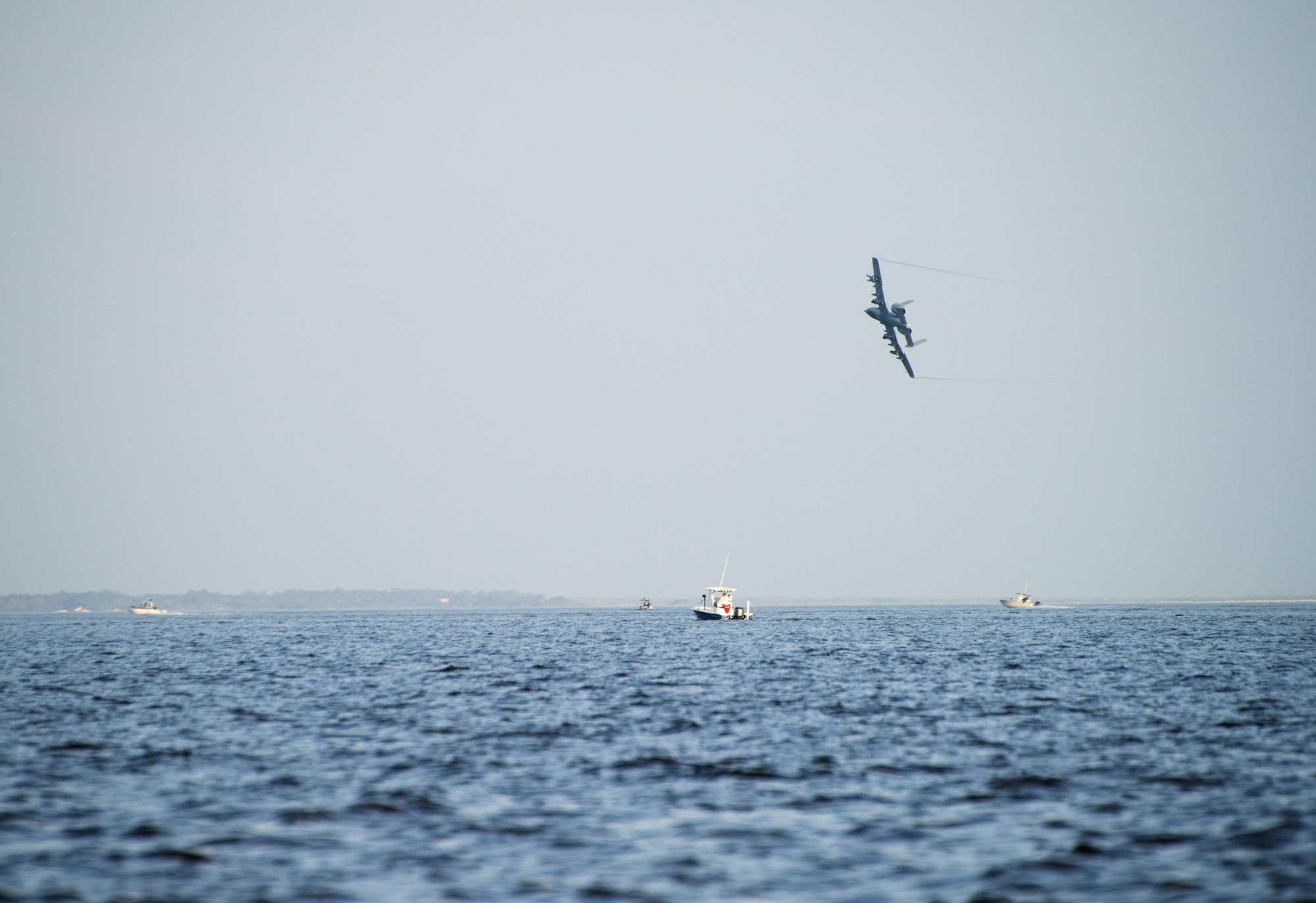 An A-10 Thunderbolt IIs with the 74th Fighter Squadron from Moody Air Force Base, Ga., flies over the Gulf of Mexico Feb. 7 during Combat Hammer.   The 86th Fighter Weapons Squadron’s Combat Hammer is a weapons system evaluation program at Eglin Air Force Base, Fla. (U.S. Air Force photo/Ilka Cole)