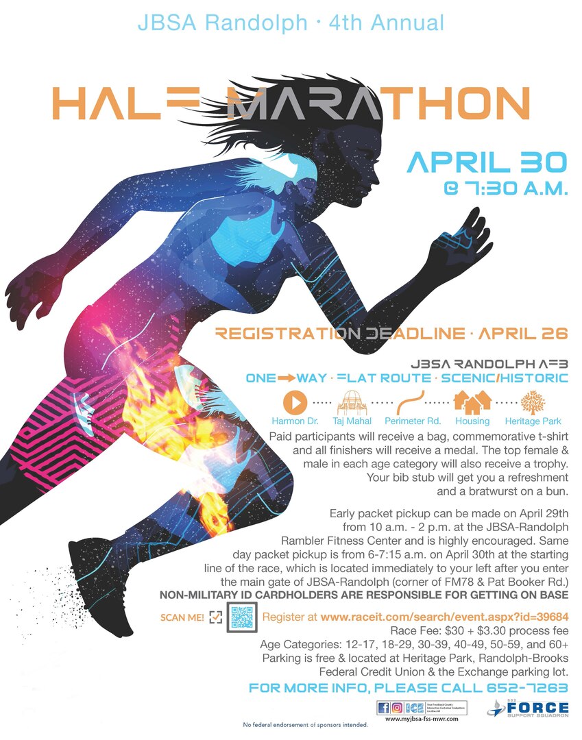 Fourth annual JBSA Half Marathon draws near > Joint Base San Antonio > News