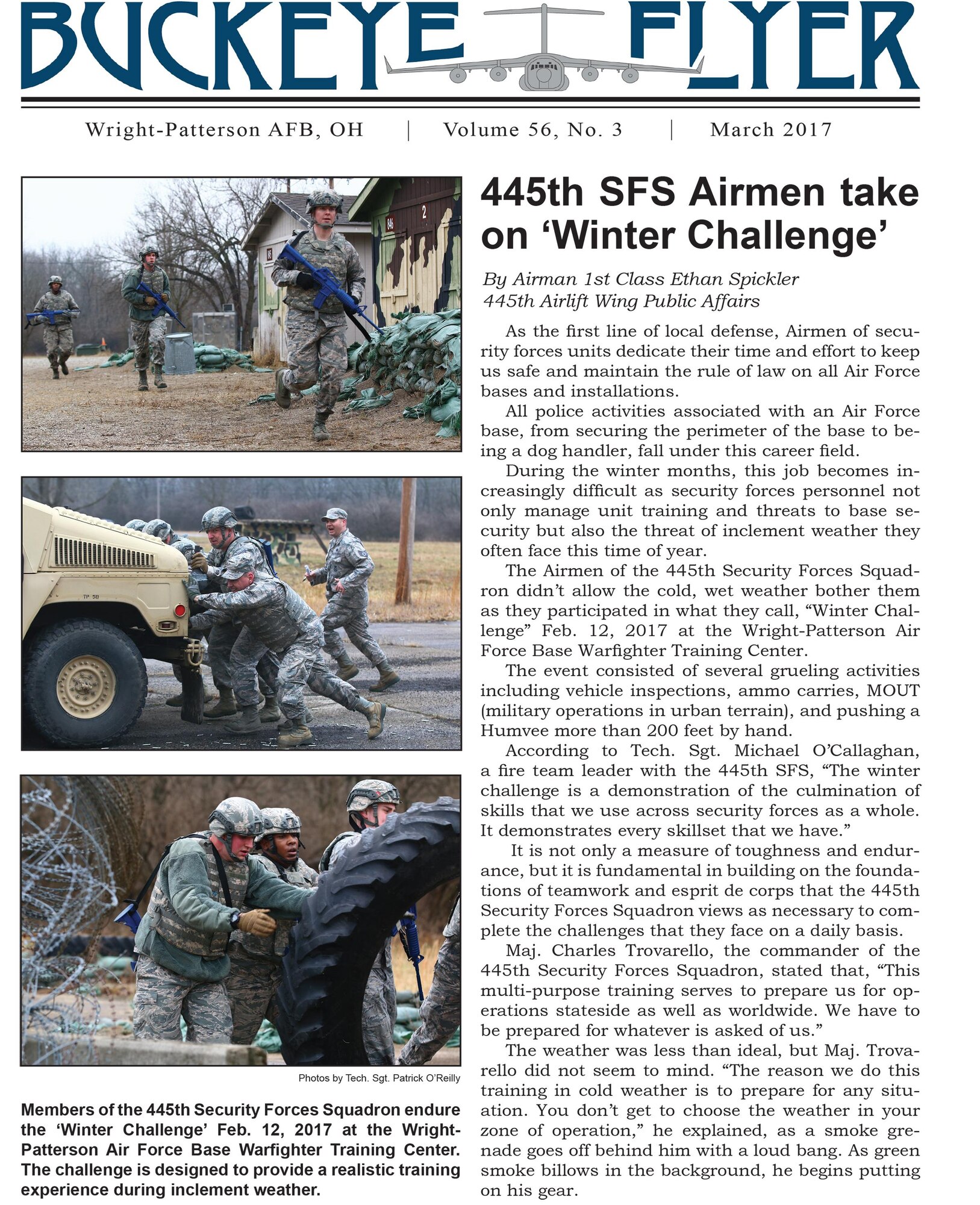 The Buckeye Flyer is the official publication of the 445th Airlift Wing and includes eight pages of stories, photos and features.