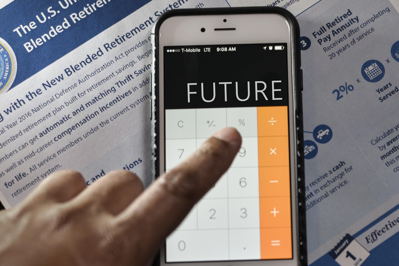 Smartphone with word future spelled on it