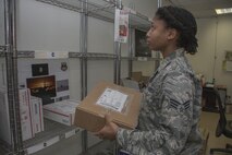 This week's Rock Solid Warrior is Senior Airman Danika Wynn, a 386th Expeditionary Operations Group administrator, deployed from the 355th Component Maintenance Squadron at Davis-Monthan Air Force Base, Arizona. (U.S. Air Force photo/Senior Airman Andrew Park)
