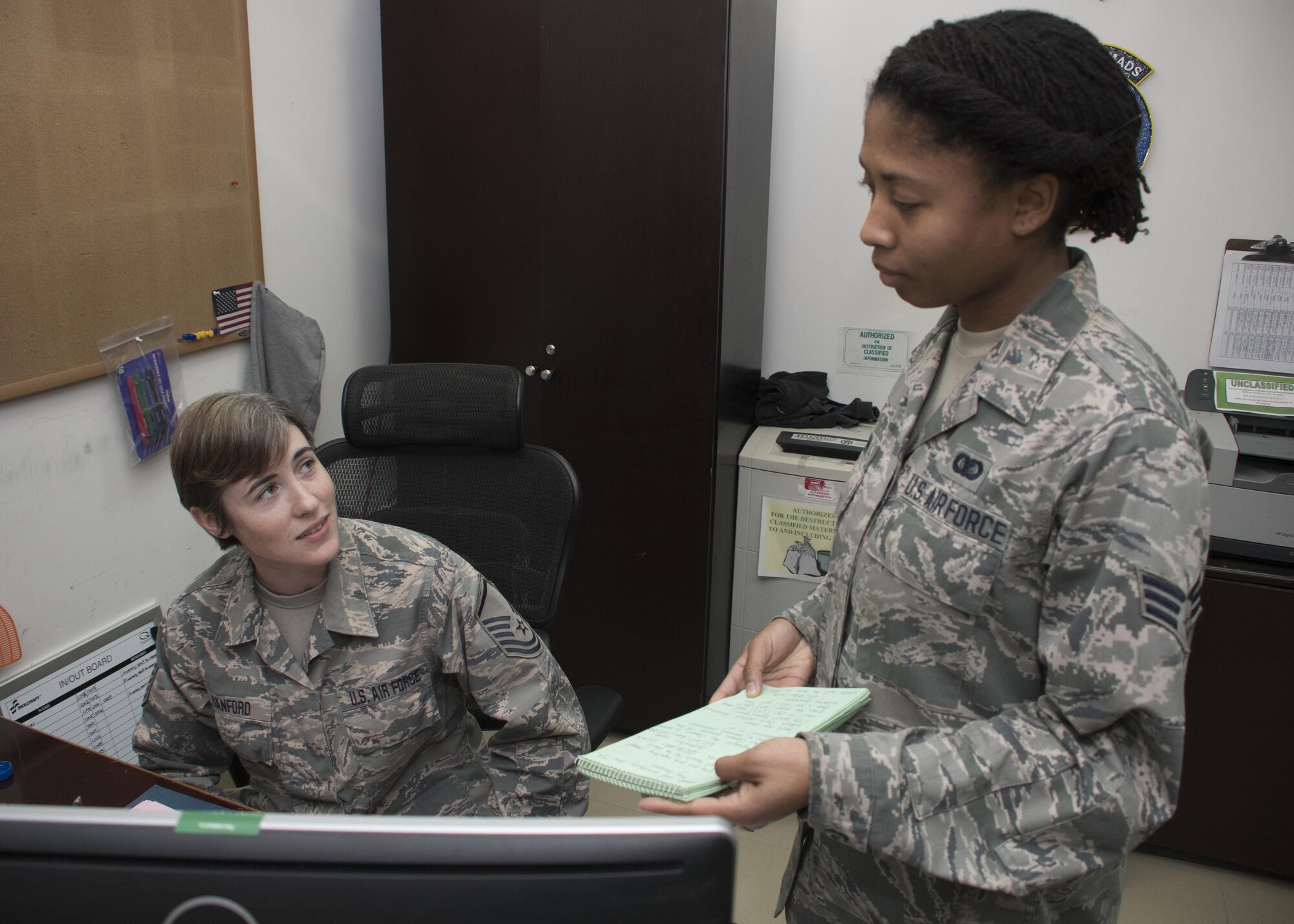 This week's Rock Solid Warrior is Senior Airman Danika Wynn, a 386th Expeditionary Operations Group administrator, deployed from the 355th Component Maintenance Squadron at Davis-Monthan Air Force Base, Arizona. (U.S. Air Force photo/Senior Airman Andrew Park)