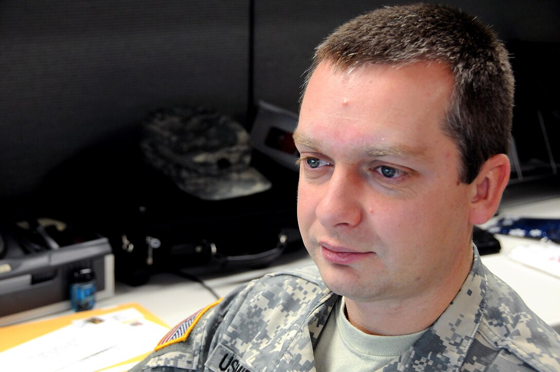 Staff Sgt. Alex Ushomirsky is a paralegal working in casualty operations for the U.S. Army Reserve’s 99th Regional Support Command at Joint Base McGuire-Dix-Lakehurst, New Jersey.  Ushomirsky came to the United States in 1997 and has served in the Army Reserve for the last 14 years.  Casualty Operations personnel support the casualty mission by providing casualty notification and assistance, casualty escort, retrieval and return of personal effects, and appropriate reporting to the Department of the Army.  The 99th provides support throughout its 13-state region.