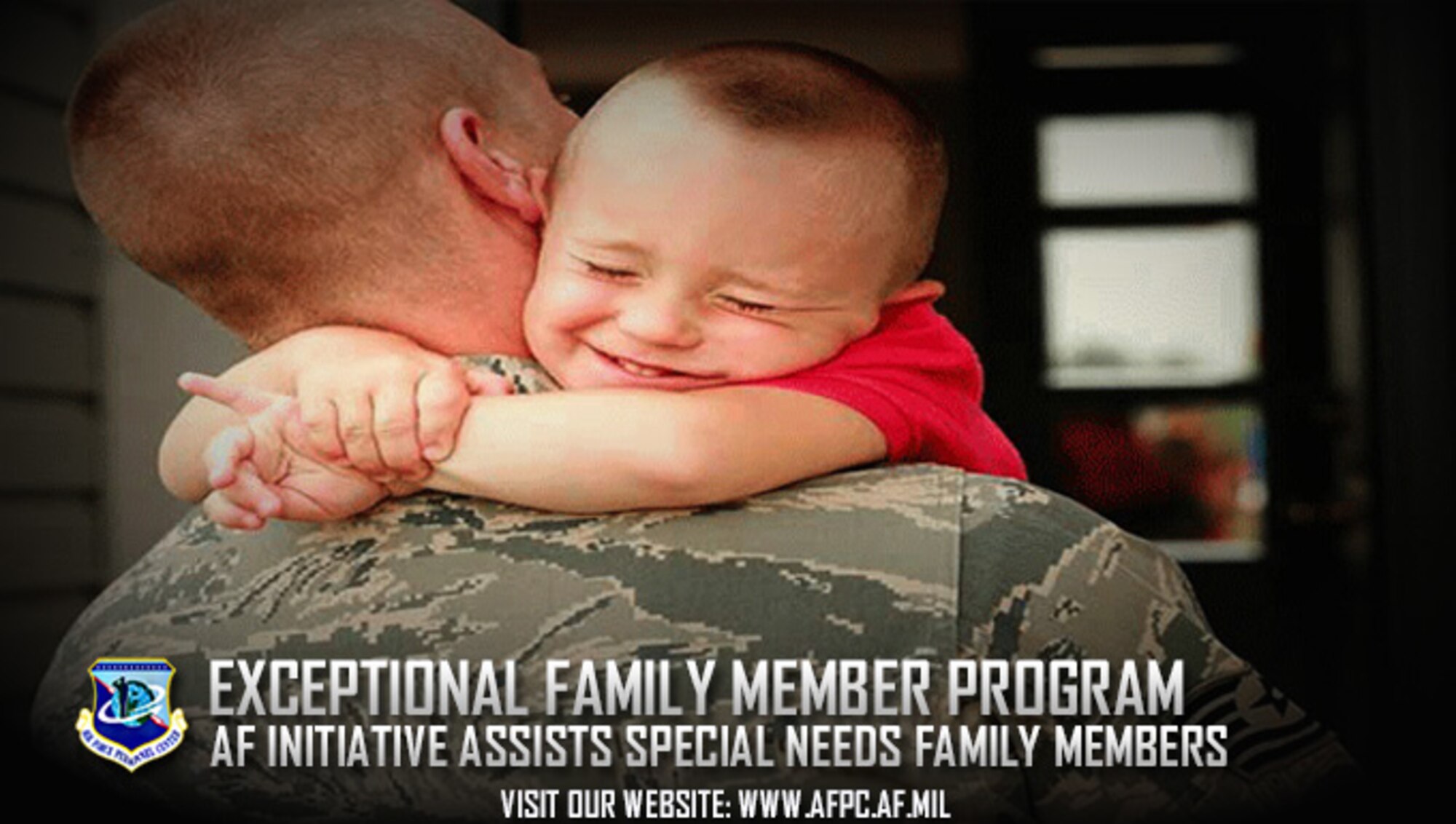 The Air Force Exceptional Family Member Program allows Airmen to proceed to assignment locations where suitable medical, educational, and other resources are available to treat special needs family members. More than 28,000 active-duty Airmen with one or more exceptional family members are enrolled in the program. (U.S. Air Force courtesy photo)