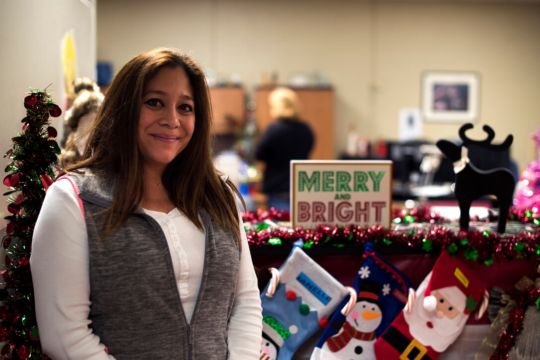 Charm Moss, 17th Training Support Squadron training technician, says her New Year’s resolution is to earn a business degree. (U.S. Air Force photo by Senior Airman Devin Boyer/Released)