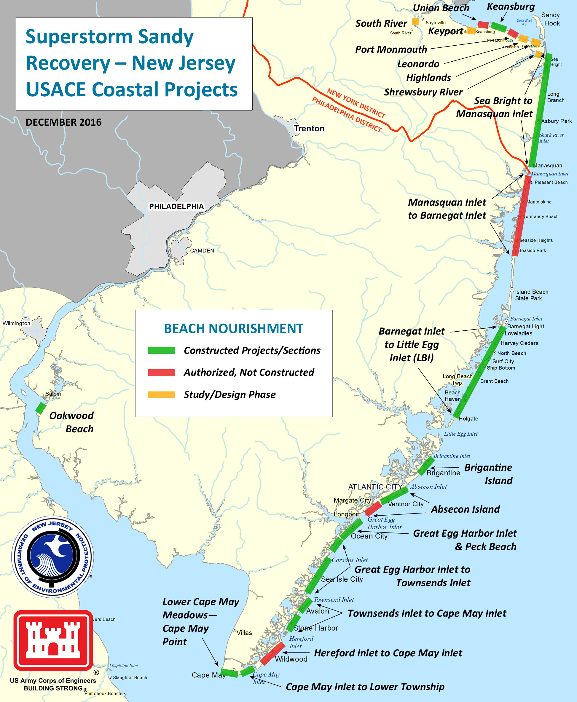 Map Of Northern New Jersey Beaches